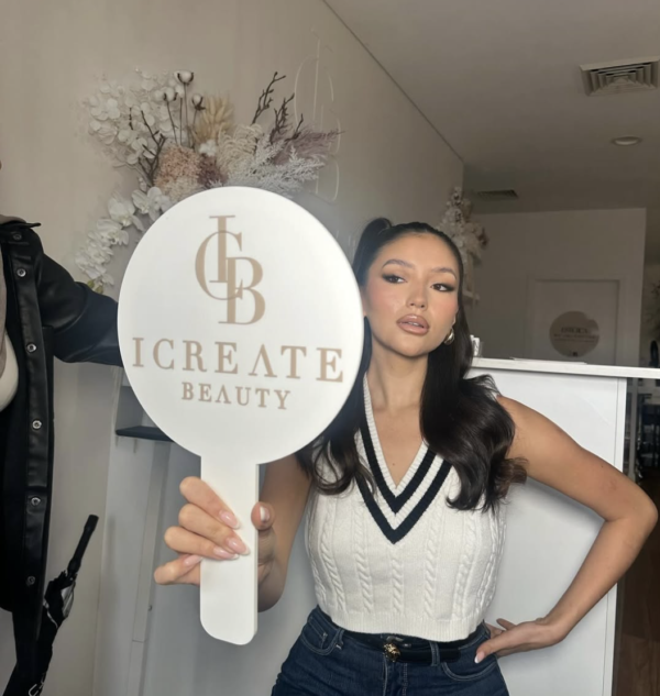 Custom Circle Paddle Mirror